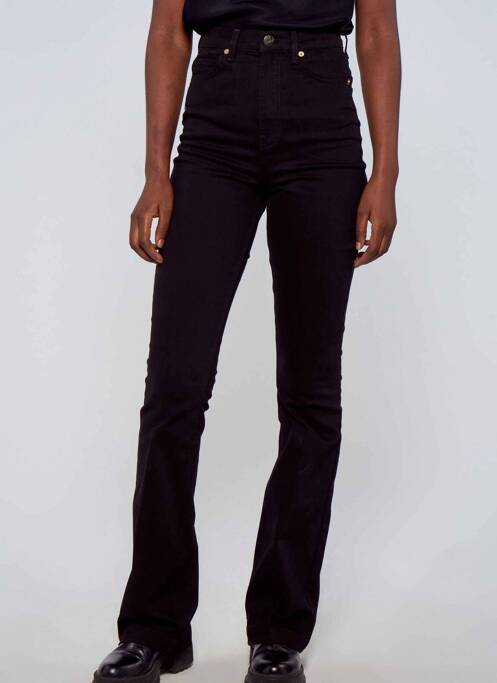 Jeans coupe slim noir ASTRID BLACK LABEL pour femme
