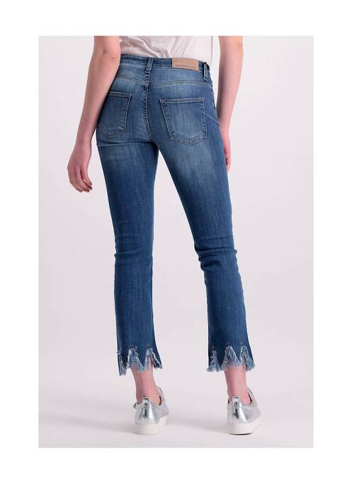 Jeans coupe droite bleu ASTRID BLACK LABEL pour femme