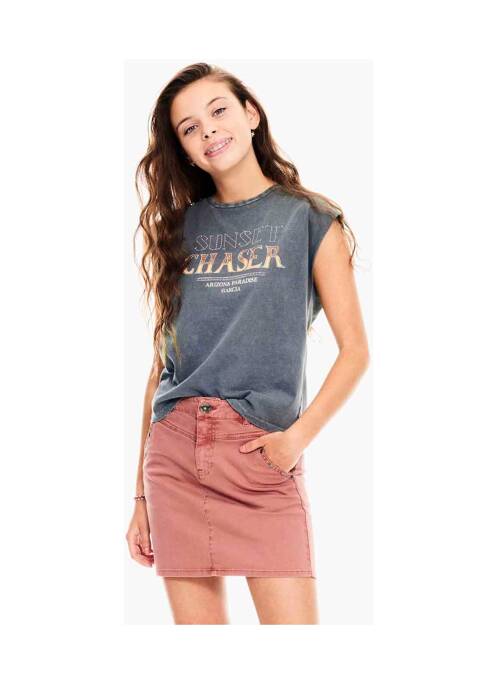 T-shirt gris GARCIA fille