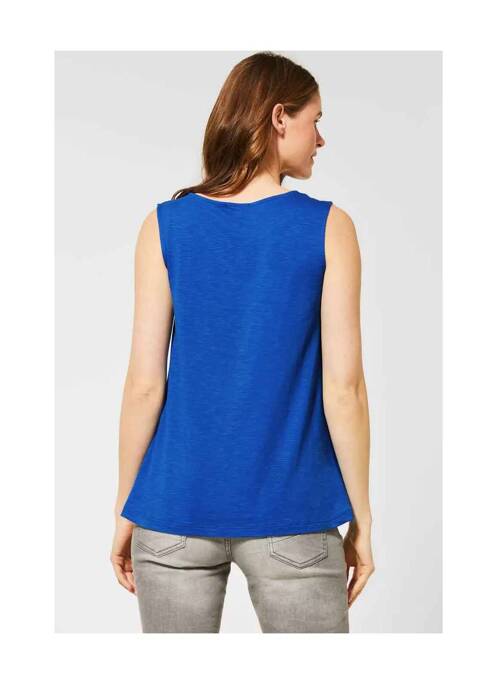 Top bleu CECIL pour femme