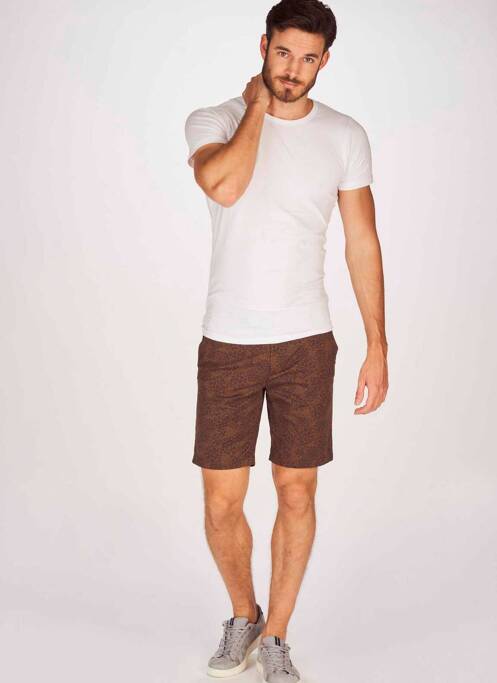 Bermuda marron BRUCE & BUTLER  pour homme