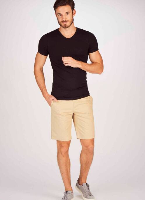 Bermuda beige BRUCE & BUTLER  pour homme