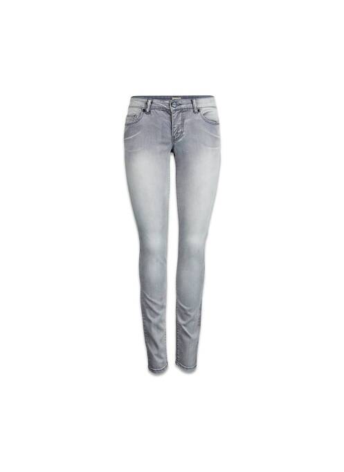 Jeans coupe slim gris ONLY pour femme