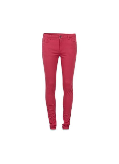 Pantalon slim rouge VILA pour femme