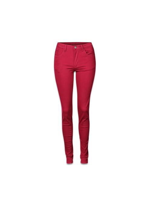 Jeans skinny rouge VILA pour femme