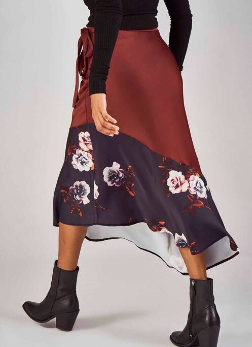 Jupe longue rouge CLOUDS OF FASHION pour femme