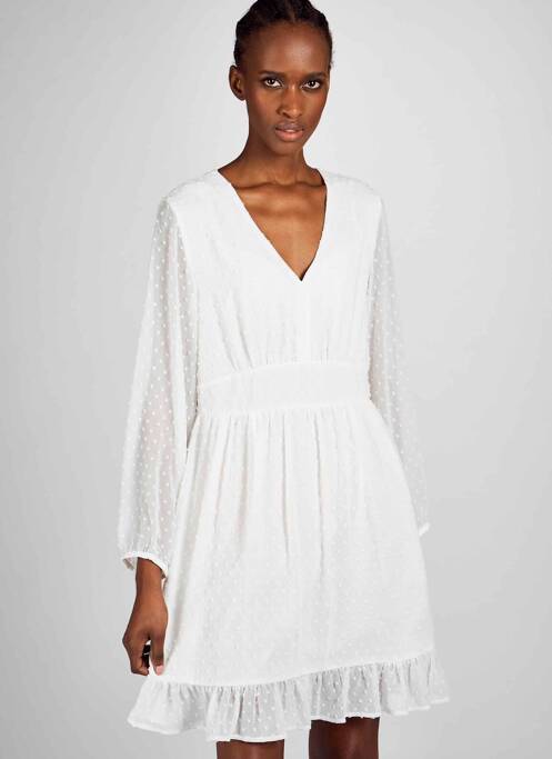 Robe courte blanc CLOUDS OF FASHION pour femme