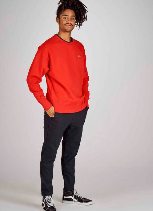 Sweat-shirt rouge TOMMY HILFIGER homme
