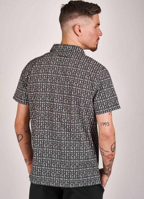 Chemise manches courtes noir DYJCODE BY DENNIS PRAET  pour homme