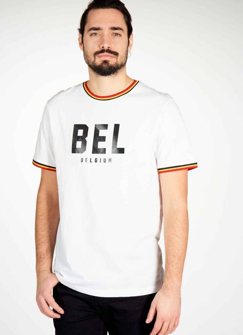 T-shirt blanc DYJCODE BY DENNIS PRAET  pour homme