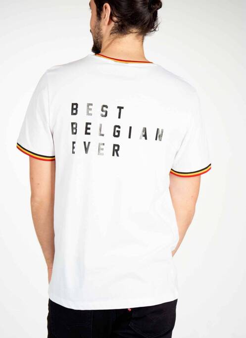 T-shirt blanc DYJCODE BY DENNIS PRAET  pour homme