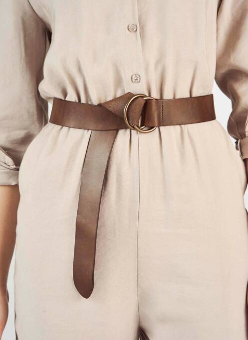 Ceinture marron DEUX. BY ELINE DE MUNCK pour femme