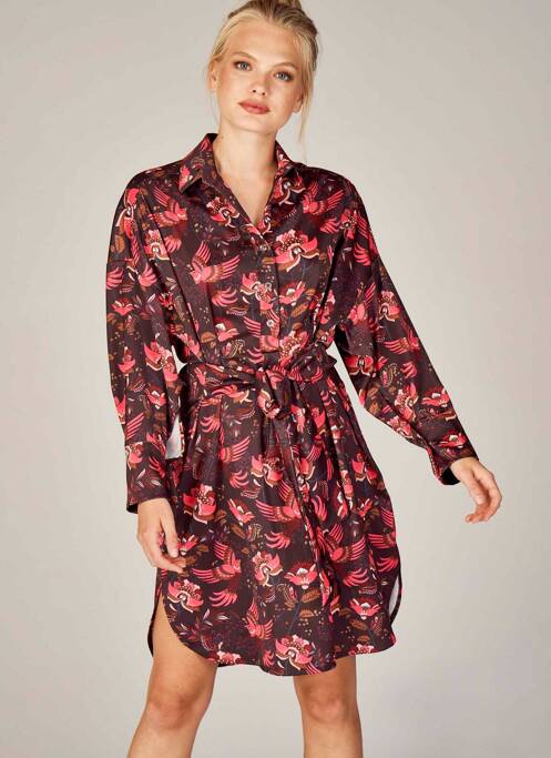 Robe mi-longue marron DEUX. BY ELINE DE MUNCK pour femme