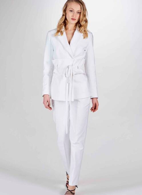 Blazer blanc DEUX. BY ELINE DE MUNCK pour femme