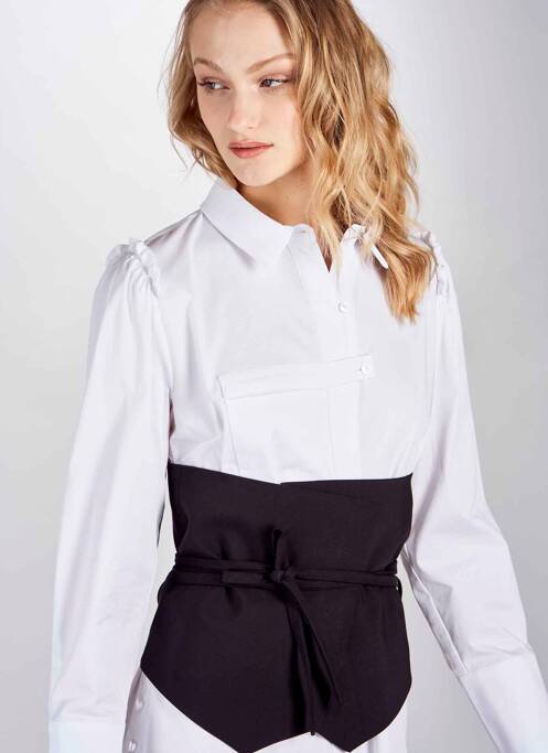 Ceinture noir DEUX. BY ELINE DE MUNCK pour femme