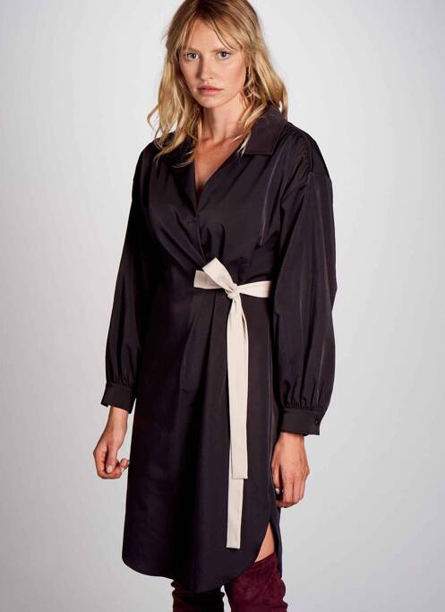 Robe mi-longue noir DEUX. BY ELINE DE MUNCK pour femme