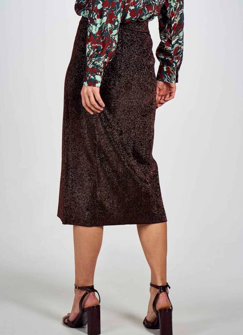 Jupe mi-longue noir DEUX. BY ELINE DE MUNCK pour femme