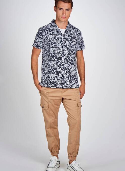 Chemise manches courtes bleu CEMI pour homme