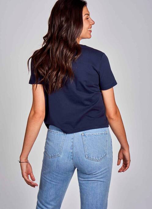 T-shirt bleu CEMI pour femme
