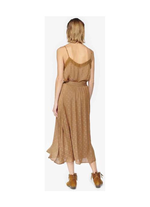 Jupe longue marron LE TEMPS DES CERISES pour femme