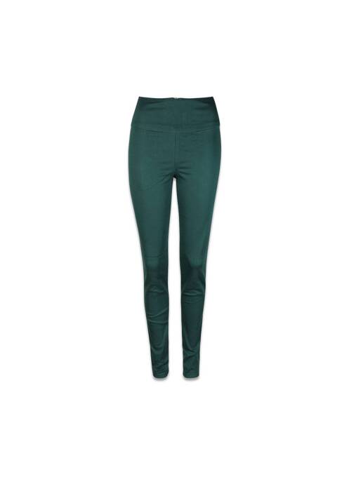 Pantalon slim vert PIECES pour femme