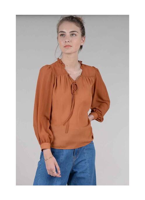 Blouse marron MOLLY BRACKEN pour femme