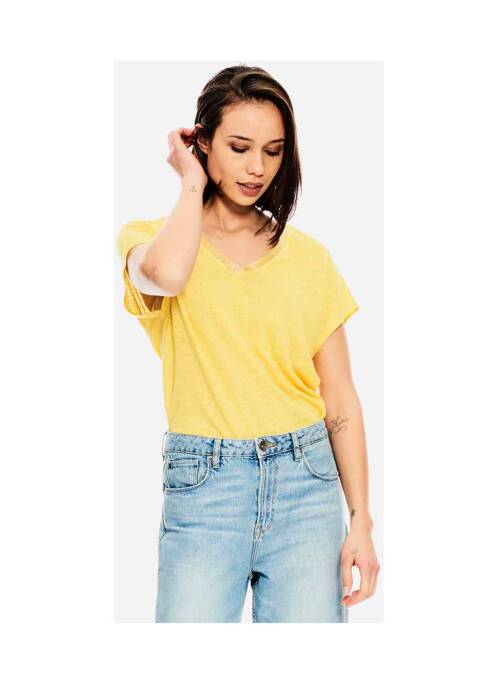 T-shirt jaune GARCIA pour femme