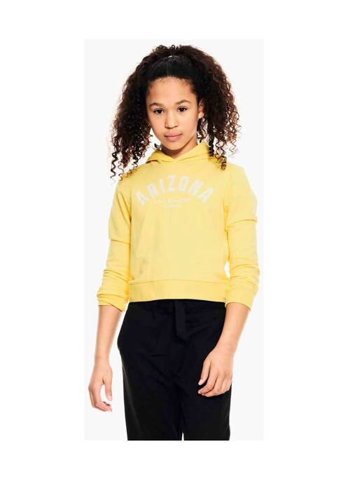 Sweat-shirt à capuche jaune GARCIA fille