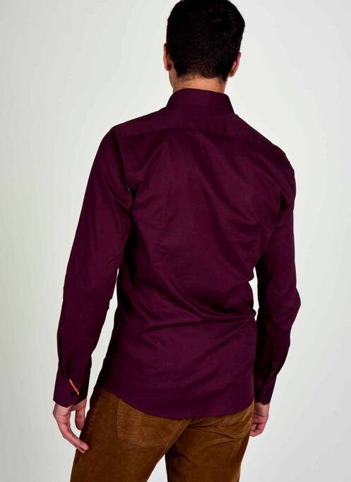 Chemise manches longues marron LE FABULEUX MARCEL DE BRUXELLES homme