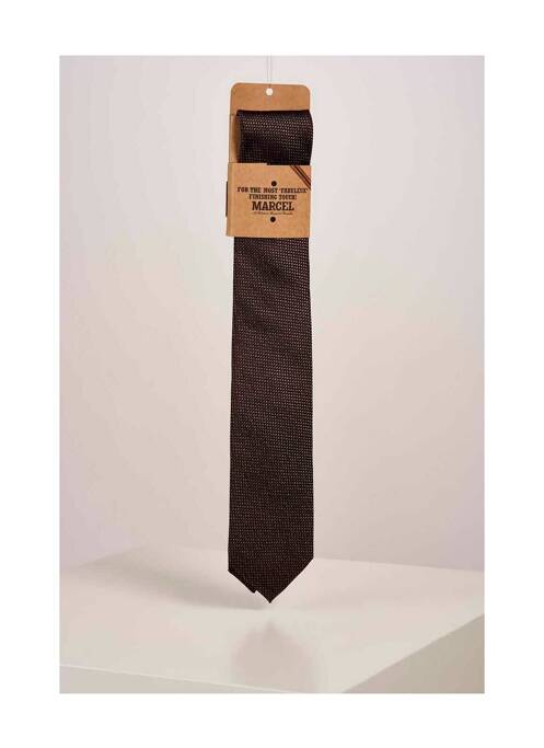 Cravate marron LE FABULEUX MARCEL DE BRUXELLES pour homme