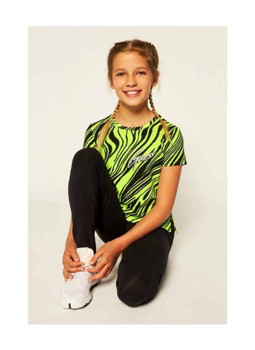 T-shirt jaune GUESS pour fille