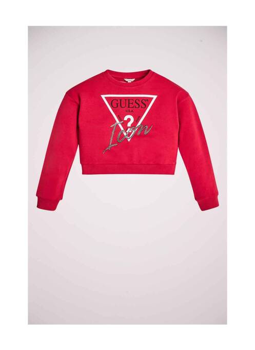 Sweat-shirt rouge GUESS pour fille
