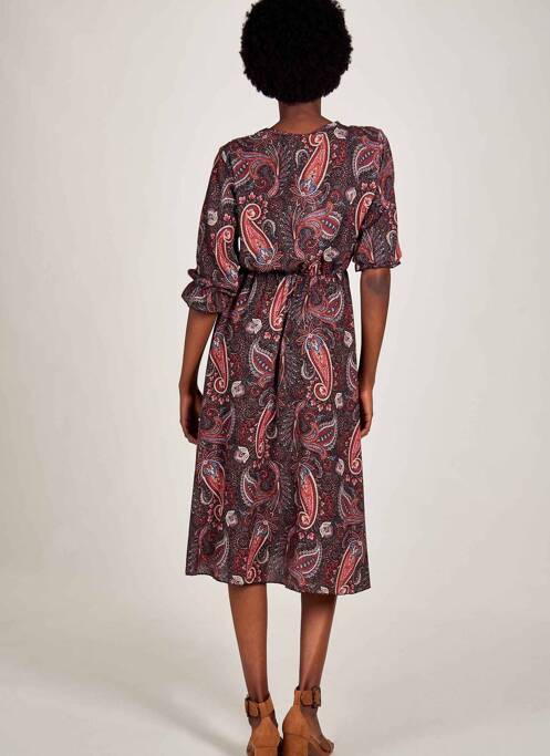 Robe mi-longue noir HAILYS pour femme