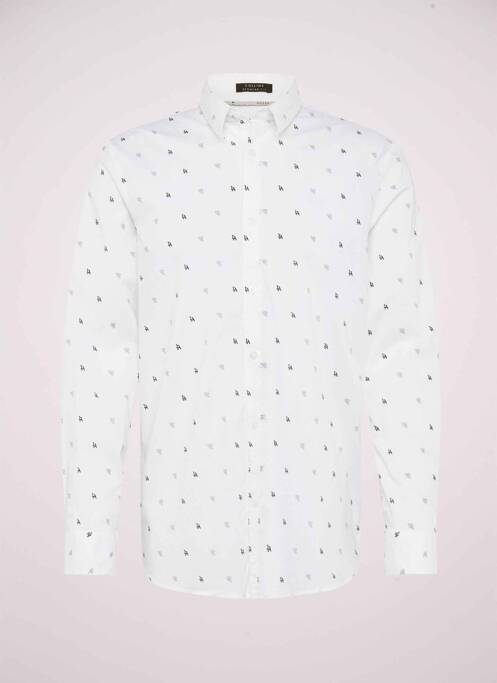 Chemise manches longues blanc GUESS pour homme