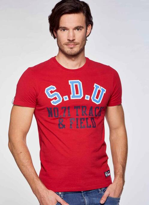 T-shirt rouge SUPERDRY pour homme
