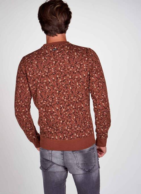Sweat-shirt marron PETROL INDUSTRIES pour homme