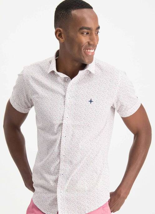 Chemise manches courtes blanc HAZE&FINN pour homme