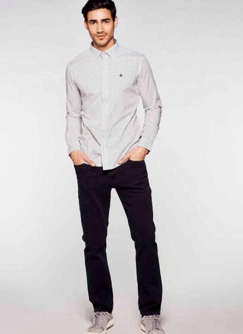 Chemise manches longues bleu HAZE&FINN homme