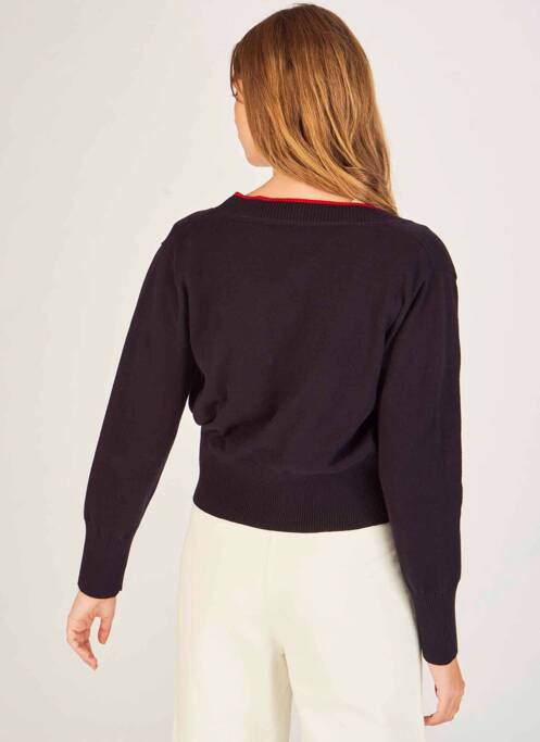 Gilet manches longues bleu LE FABULEUX MARCEL DE BRUXELLES pour femme