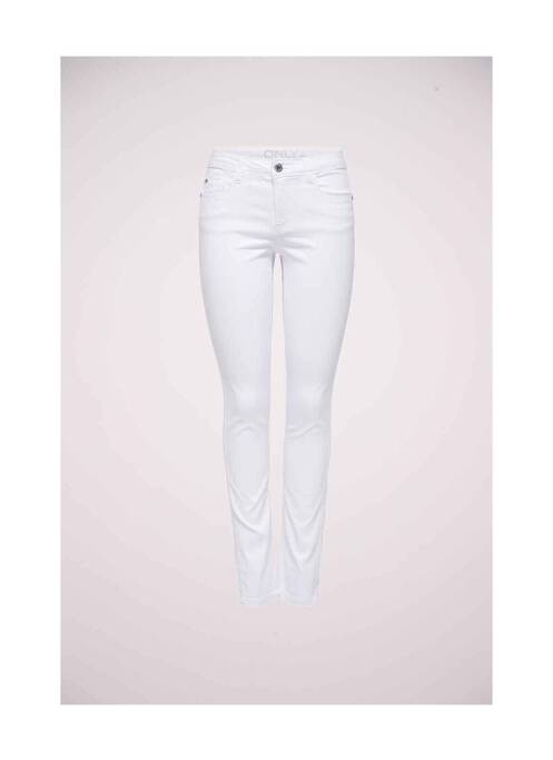 Pantalon slim blanc ONLY pour femme