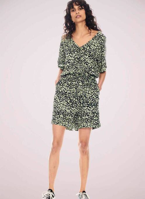 Combishort noir GARCIA pour femme