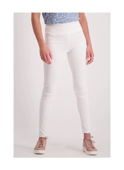 Pantalon slim blanc PIECES pour femme