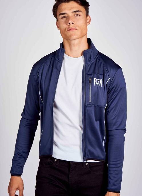 Veste casual bleu R.EV 1703 BY REMCO EVENPOEL  pour homme