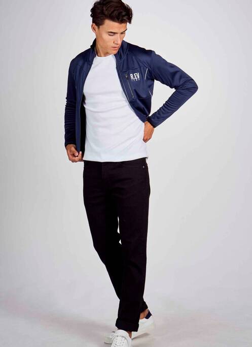 Veste casual bleu R.EV 1703 BY REMCO EVENPOEL  pour homme