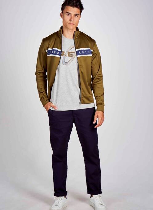 Pantalon chino bleu R.EV 1703 BY REMCO EVENPOEL  pour homme