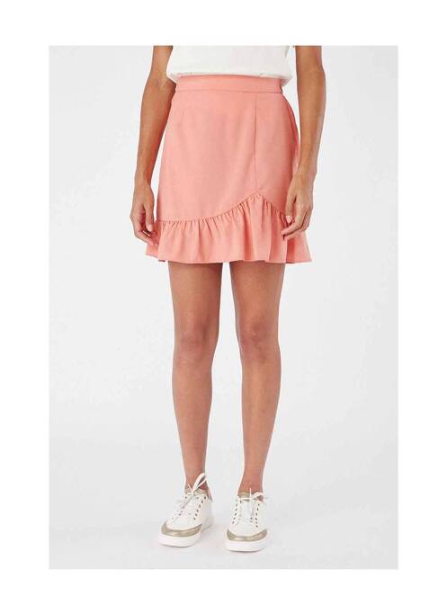 Jupe courte rose NAF NAF pour femme
