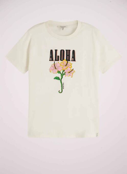 T-shirt blanc SCOTCH & SODA pour femme