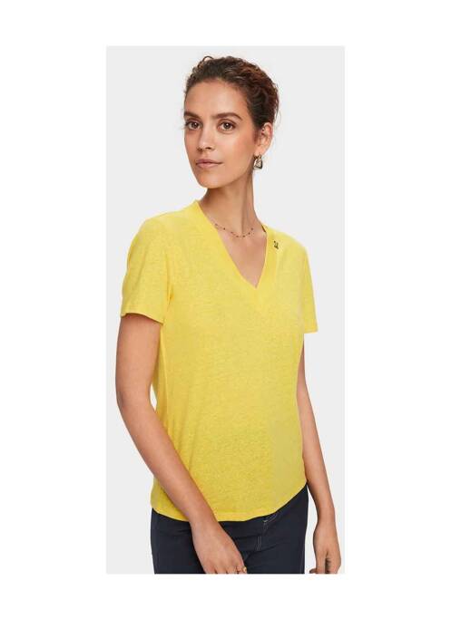 T-shirt jaune SCOTCH & SODA pour femme