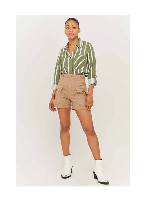 Short beige TALLY WEIJL pour femme