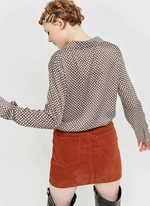 Jupe courte marron TALLY WEIJL pour femme